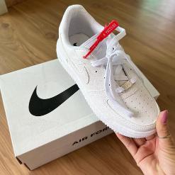 Tênis Air Force 1 Reflexivo Infantil - Branco